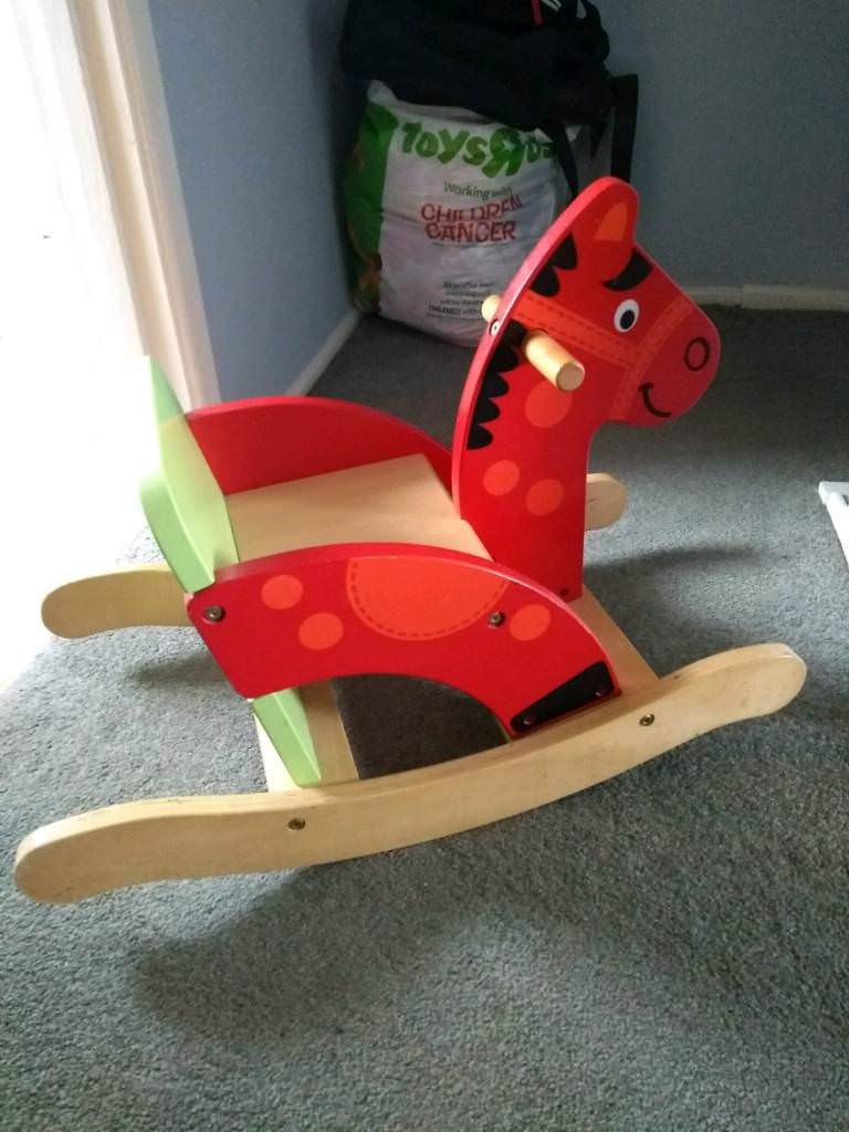 elc wooden rocking horse
